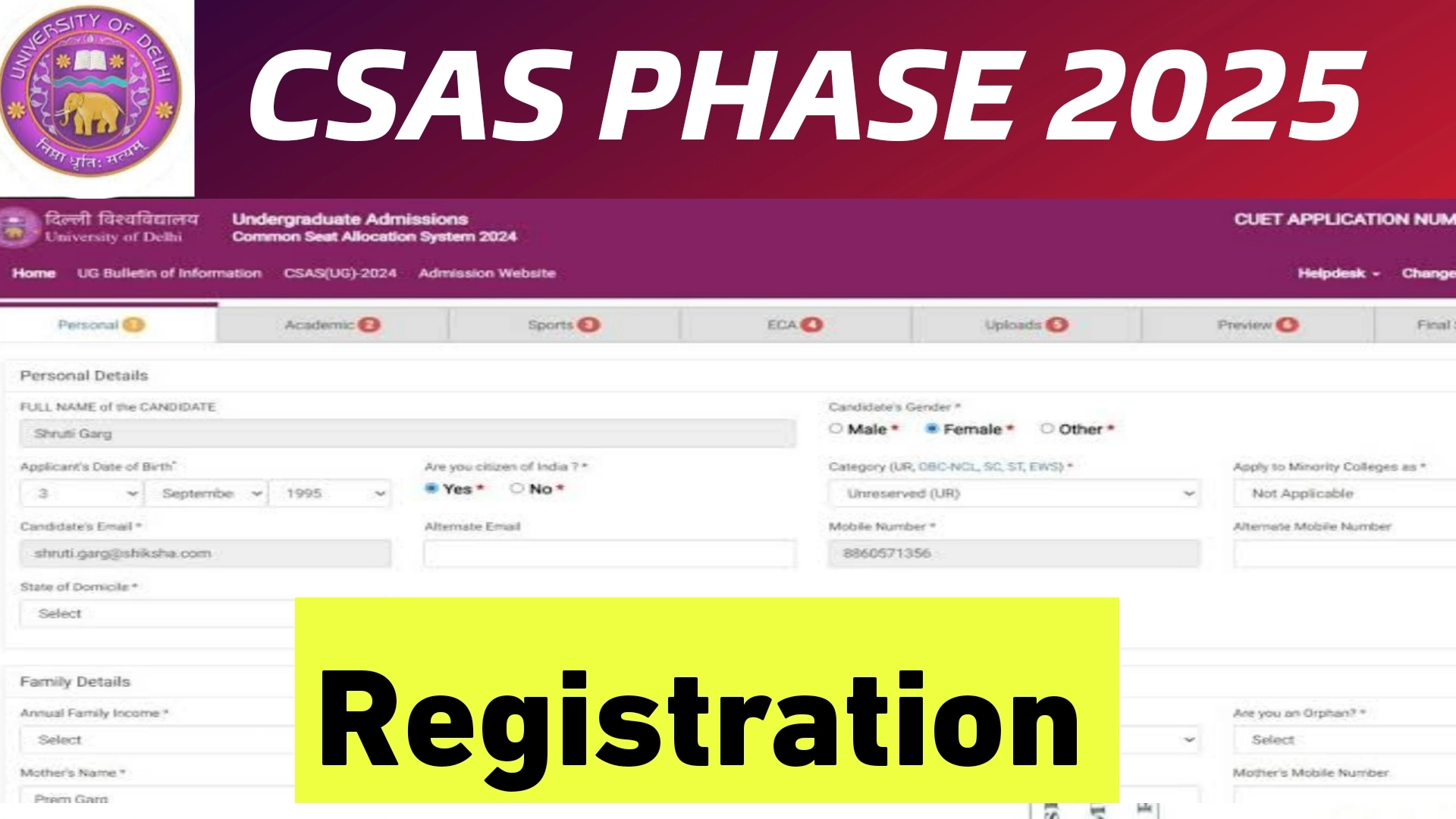 CSAS Phase 2 Registration 2025